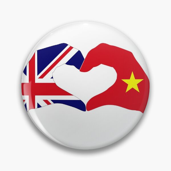 Item preview, We Heart UK & Vietnam Patriot Flag Series designed and sold by Carbon-Fibre Media.