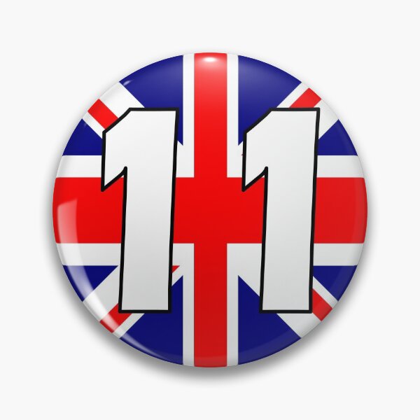 Item preview, UK flag with number 11 - eleven designed and sold by AllShirts21.
