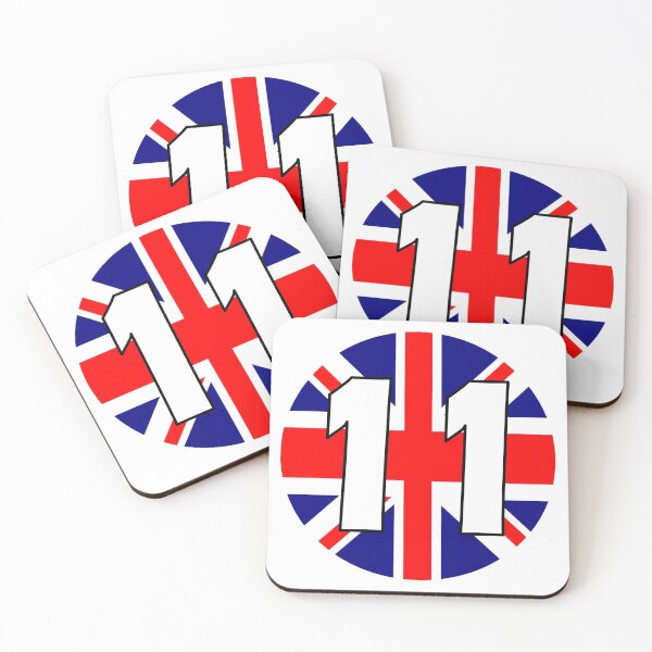 Item preview, UK flag with number 11 - eleven designed and sold by AllShirts21.