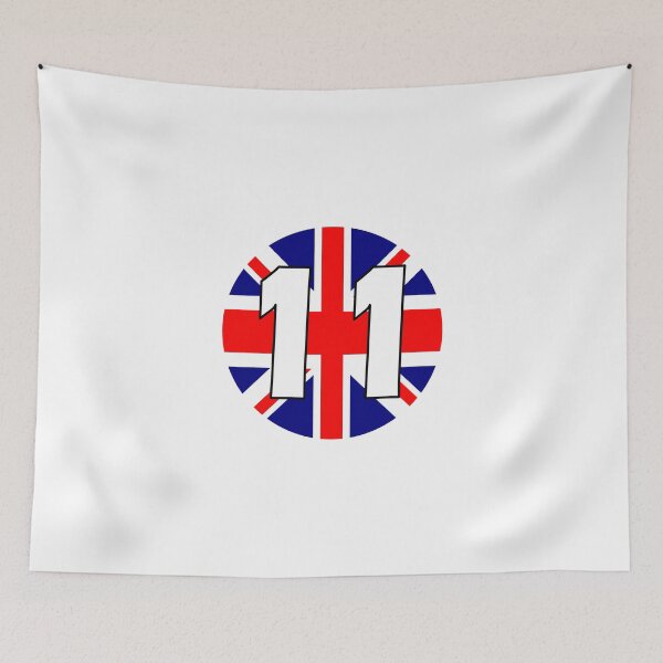 Item preview, UK flag with number 11 - eleven designed and sold by AllShirts21.