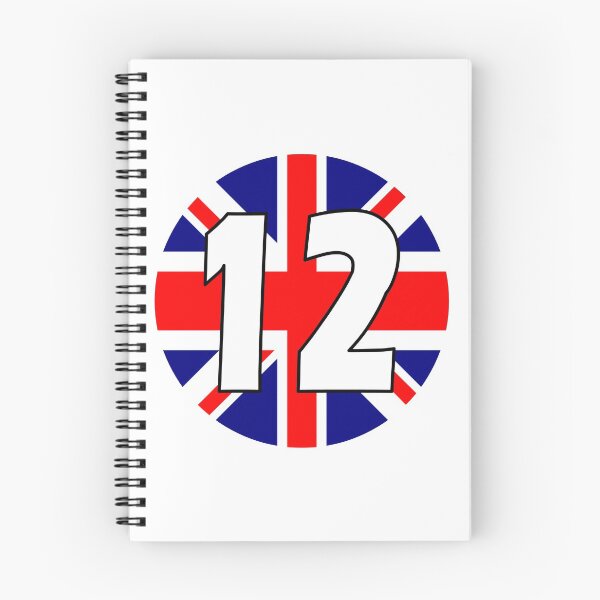 Item preview, UK flag with number 12 - twelve designed and sold by AllShirts21.