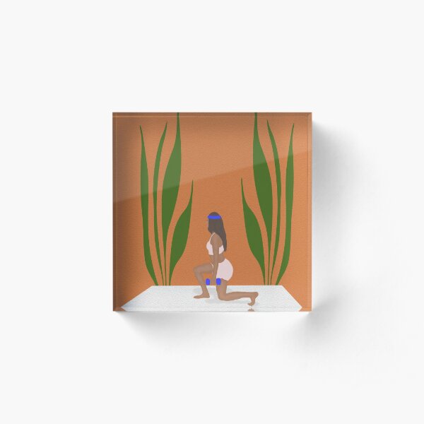 Lunge Fitness Art Acrylic Block