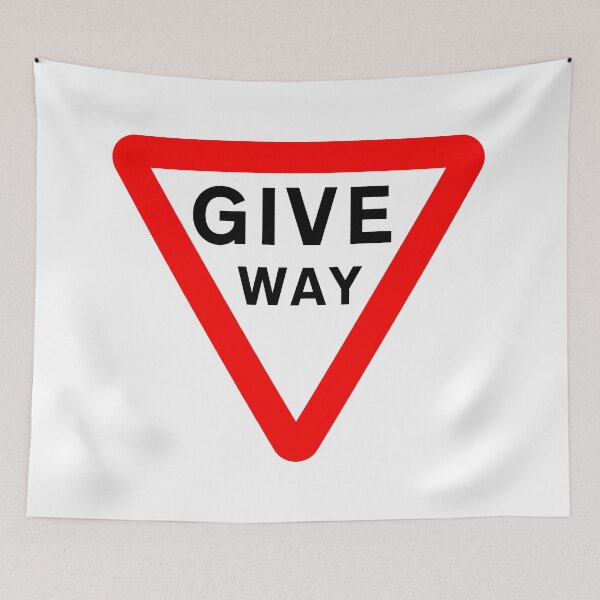 Item preview, Give Way British Road Sign designed and sold by LoveOfMaps.