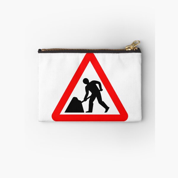 Item preview, Road works ahead British Road Sign designed and sold by LoveOfMaps.