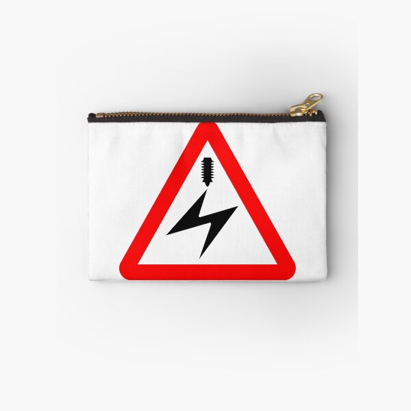 Item preview, Electrified overhead cable British Road Sign designed and sold by LoveOfMaps.