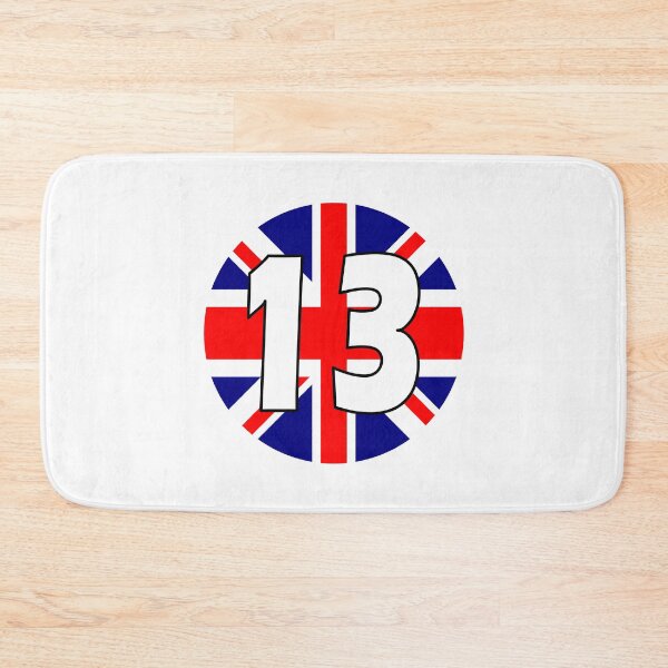 Item preview, UK flag with number 13 - thirteen designed and sold by AllShirts21.