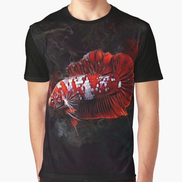 Men's Fierce Fish Skeleton Print Graphic T shirt Summer Plus