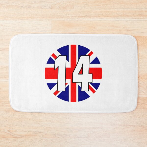 Item preview, UK flag with number 14 - fourteen designed and sold by AllShirts21.