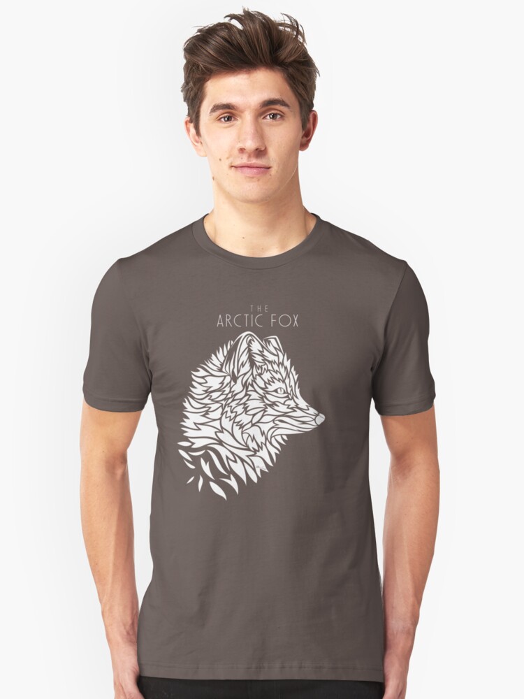 Alternate view of The Arctic Fox - white Slim Fit T-Shirt