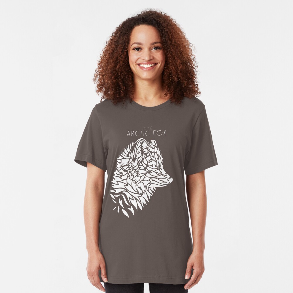 The Arctic Fox - white Slim Fit T-Shirt