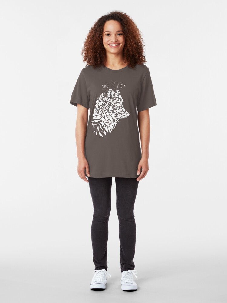Alternate view of The Arctic Fox - white Slim Fit T-Shirt