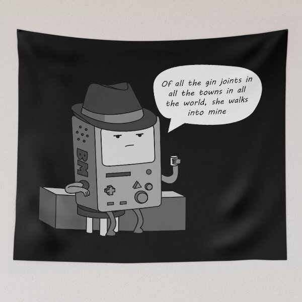 Item preview, BMO Noire in a bar (with speech)- Adventure time designed and sold by The British Bunny Hop Shop.