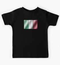 Italian Flag - Italy - Metallic Kids Tee