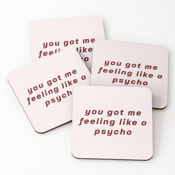 Item preview, Red Velvet's Psycho Lyrics Typography: "You got me feeling like a psycho" designed and sold by rieeee.