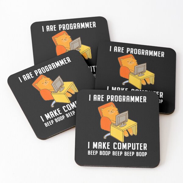 Item preview, I Are Programmer Programming Coding Nerd Cat designed and sold by hungvn01.