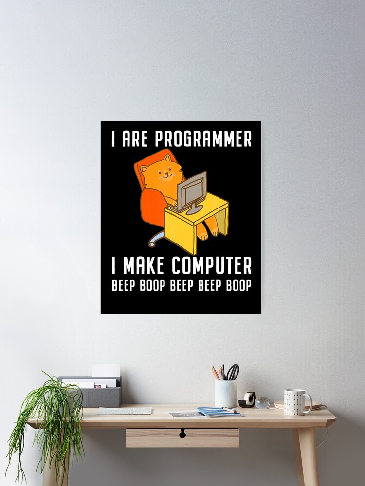 Thumbnail 2 von 3, Poster, Ich bin Programmierer Programmieren Codieren Nerd Cat designt und verkauft von hungvn01.
