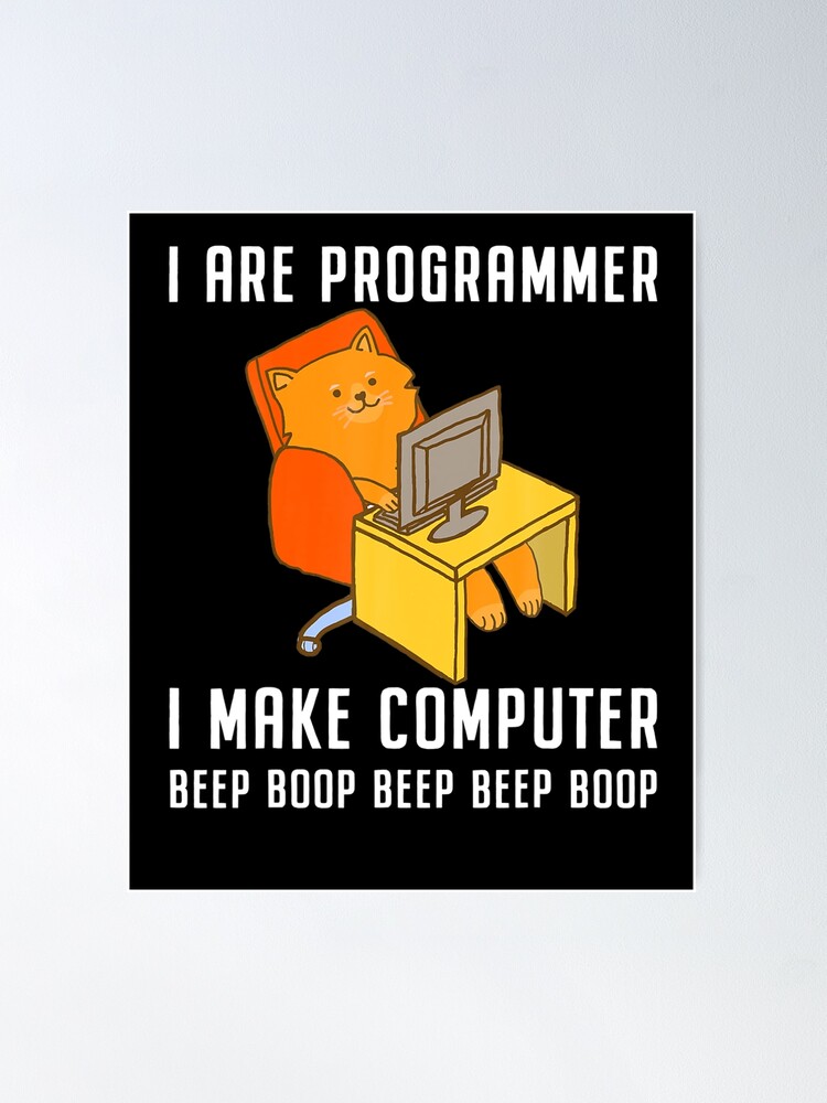Thumbnail 1 von 3, Poster, Ich bin Programmierer Programmieren Codieren Nerd Cat designt und verkauft von hungvn01.