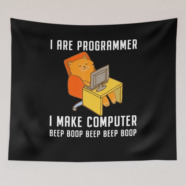 Item preview, I Are Programmer Programming Coding Nerd Cat designed and sold by hungvn01.