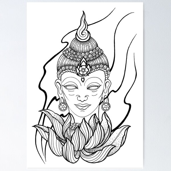 tattoo laughing buddha sketch - Clip Art Library