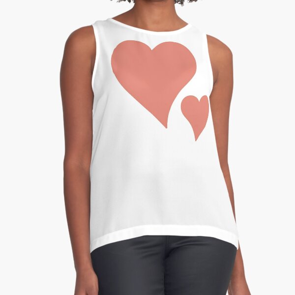 Two Hearts in love Valentine Ärmelloses Top