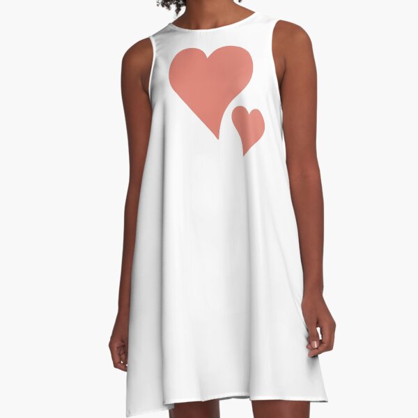 Two Hearts in love Valentine A-Linien Kleid