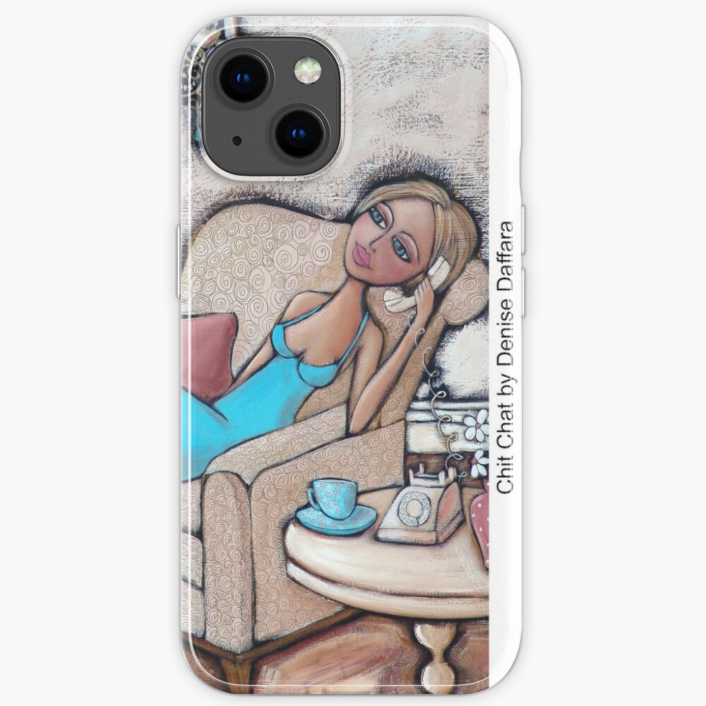 Chit Chat on the phone iPhone Case