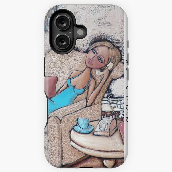 Chit Chat on the phone iPhone Tough Case