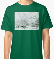 Snow Fantasy "Merry Christmas" ~ Greeting Card Plus More! Classic T-Shirt
