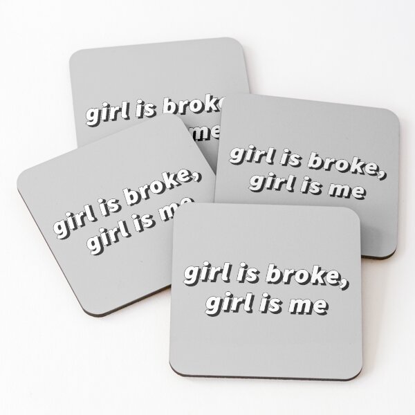 Item preview, Relatable "Girl is broke, girl is me"Typography designed and sold by rieeee.