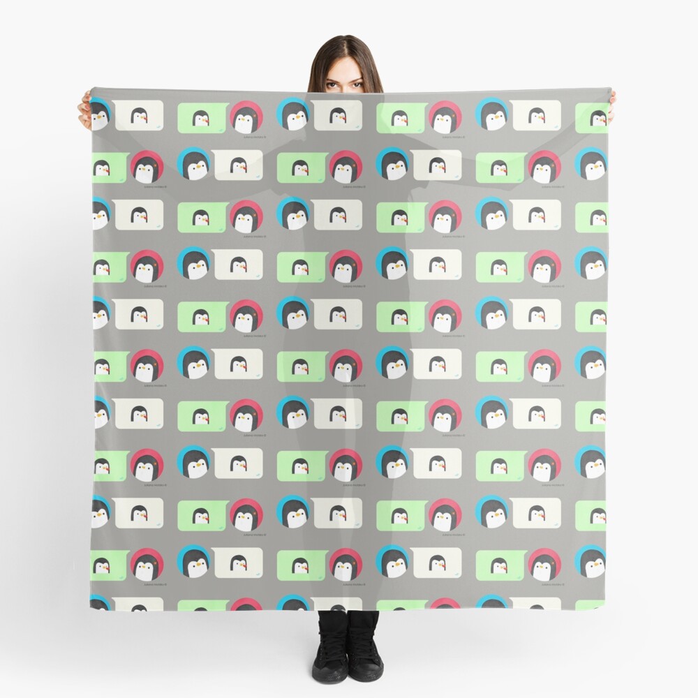 Texting Penguins Scarf