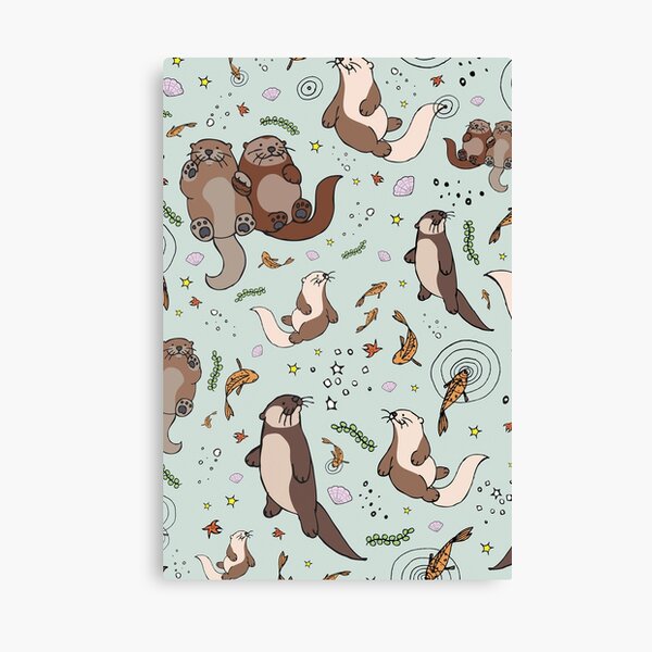 Sea Otters Canvas Print