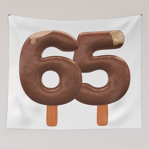 Item preview, 65 Ice Cream Sixty Five Number 3d Chocolate designed and sold by HelloFromAja.