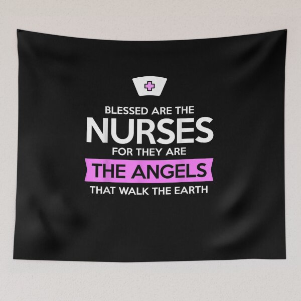Item preview, Lovely Blessed Are The Nurses Angels T Shirt designed and sold by HuyPhuc.
