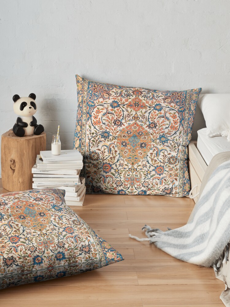 Alternate view of Isfahan Antique Central Persian Carpet Print Floor Pillow