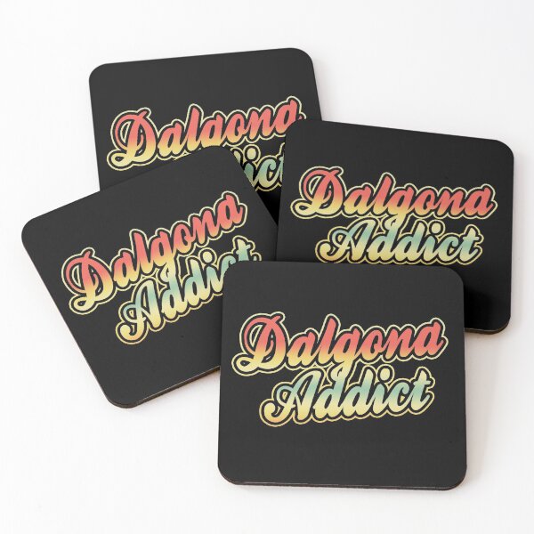 Item preview, Adicto a Dalgona (Nostálgico Vintage Retro Baseball Banner - Cita de café) designed and sold by SassyClassyMe.