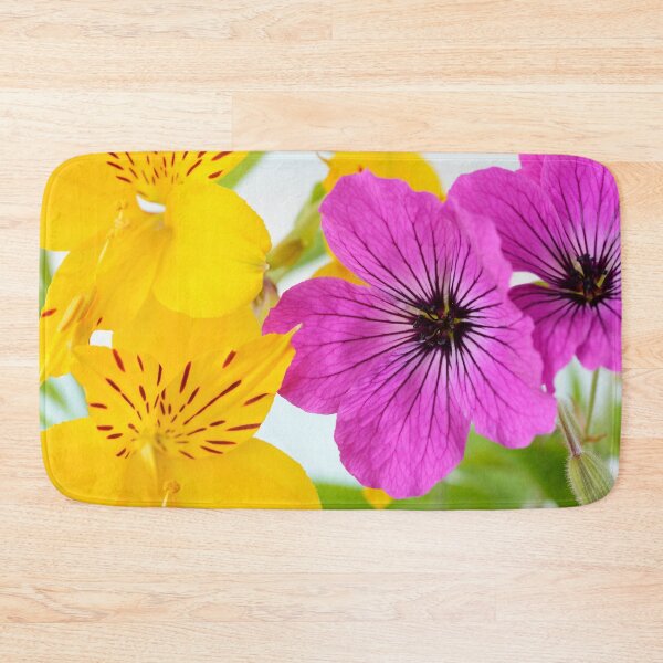 Item preview, Alstroemeria aurea  Peruvian lily  and  Geranium psilostemon  AGM  Armenian cranesbill  designed and sold by Chris Burrows.