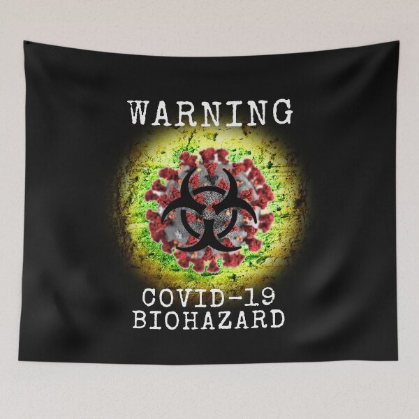 Item preview, Warning COVID-19 Biohazard Corona Virus City Brick Graphic designed and sold by tronictees.