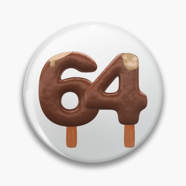 Item preview, 64 Ice Cream Sixty Four Number 3d Chocolate designed and sold by HelloFromAja.