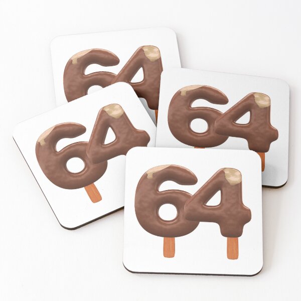 Item preview, 64 Ice Cream Sixty Four Number 3d Chocolate designed and sold by HelloFromAja.