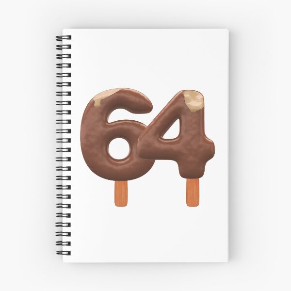 Item preview, 64 Ice Cream Sixty Four Number 3d Chocolate designed and sold by HelloFromAja.