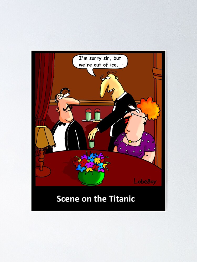 Funny Cartoon Birthday Card - Titanic Funny Cartoon Birthday Card - Titanic
