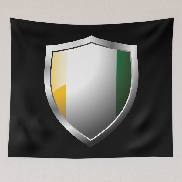Item preview, Strong Cote d'Ivoire Flag Shield Country designed and sold by HelloFromAja.