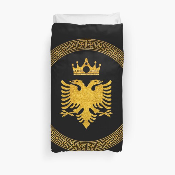 Gold Eagle Albanian Duvet Cover