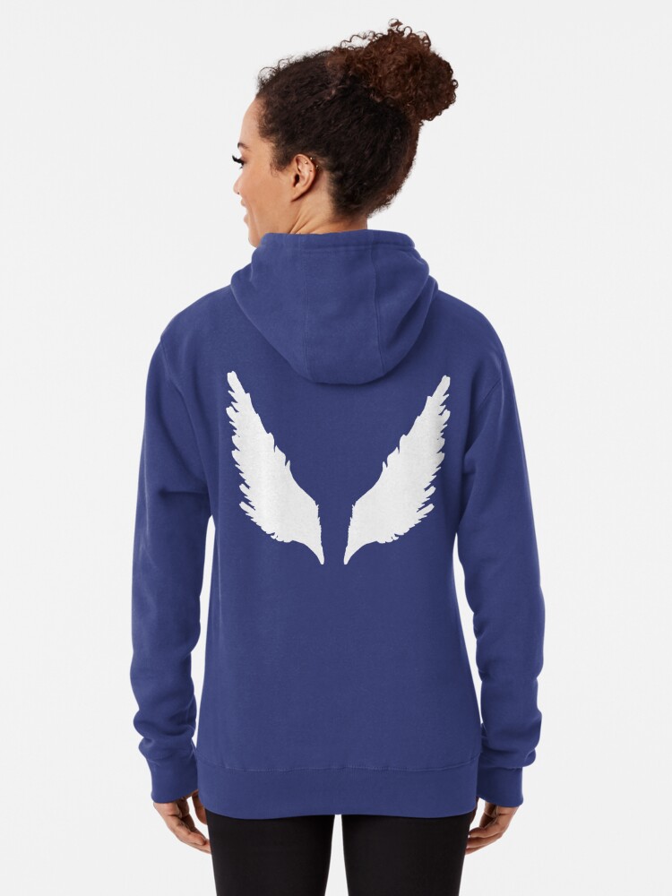 hoodie with angel wings on back