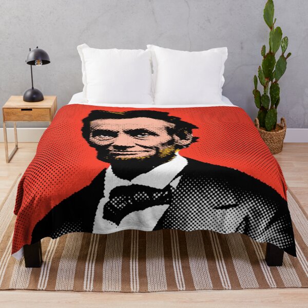 Item preview, Pop Art Lincoln with Red Background designed and sold by OnlyPopArt.