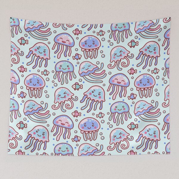 Item preview, Cotton Candy Jellyfishes #1 designed and sold by lightsonfire.