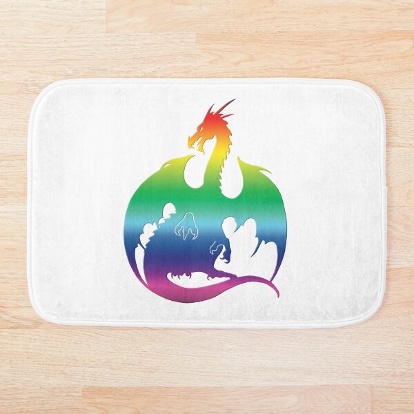 Item preview, Silueta del dragón del arco iris designed and sold by ferinefire.