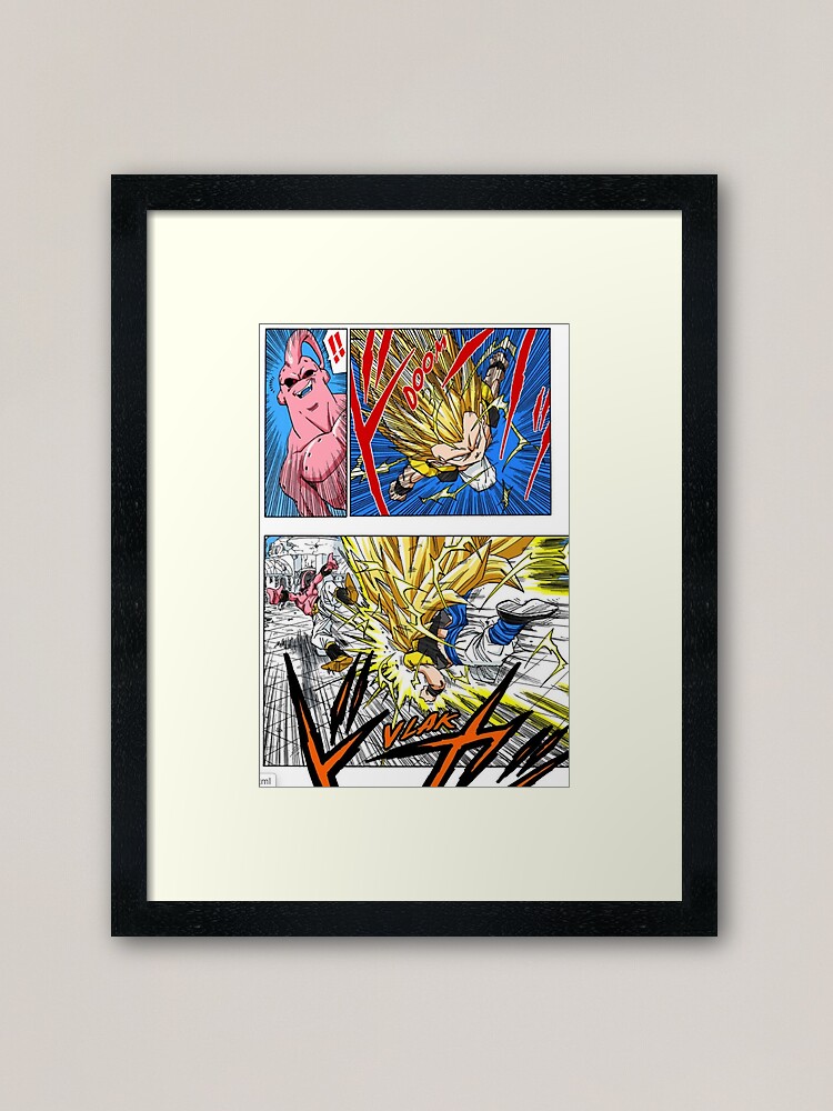 Dbz Gotenks Ssj3 Vs Majin Buu Framed Art Print By Mgjo95 Redbubble