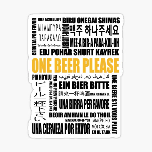 Item preview, How to order a beer arround the world designed and sold by Byfab.