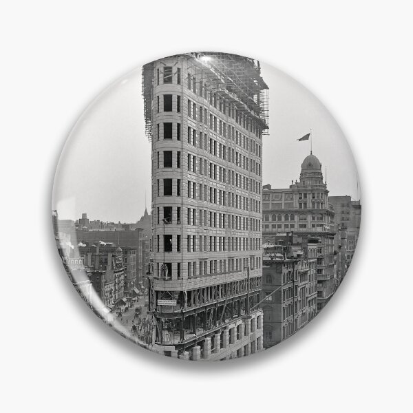 Item preview, Flatiron Building Construction New York City Photo designed and sold by Stephen Chambers / The Pop Art Factory.